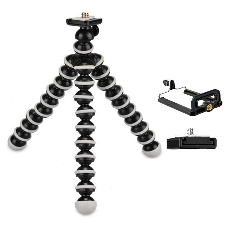 New Gorilla Tripod (11.5 Inch) Tripod Stand for All Smartphones, DSLR, SLR, Any Video Recording and Photo Capturing Device