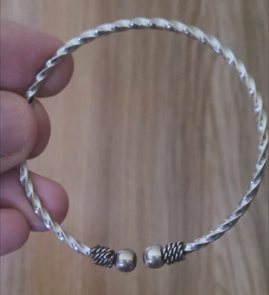 Adjustable Silver Plated Bracelet For Men And Women - Image 2