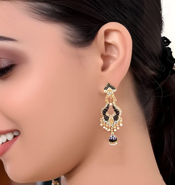 Gold Plated Long Jhumka Earring For Women